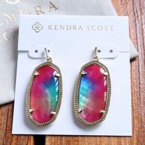 Kendra Scott Elle Gold Watercolor Earrings fashion